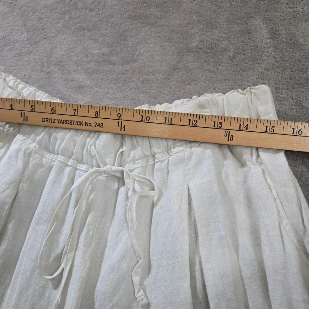 Velvet by Graham & Spencer Linen Pants Large Wide Leg Lagenlook Sustainable Boho